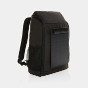   Pedro AWARE™ RPET deluxe backpack with 5W solar panel, black