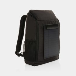   Pedro AWARE™ RPET deluxe backpack with 5W solar panel, black