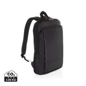 Flexpack Aware™ RPET Expandable Slim 15.6" Laptop Backpack, black