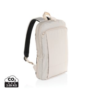 Flexpack Aware™ RPET Expandable Slim 15.6" Laptop Backpack, beige
