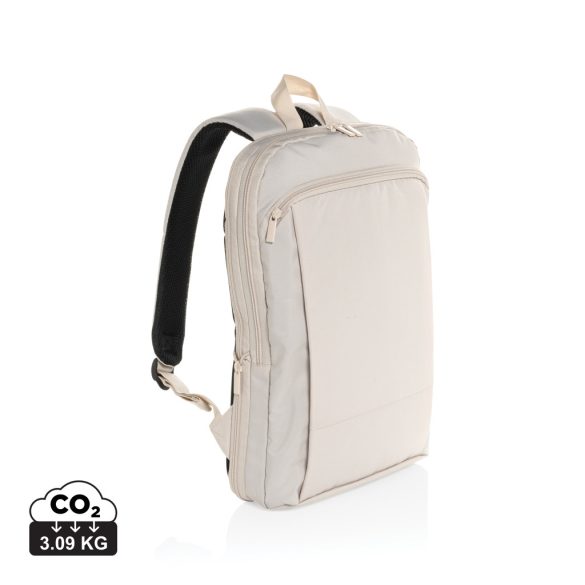 Flexpack Aware™ RPET Expandable Slim 15.6" Laptop Backpack, beige