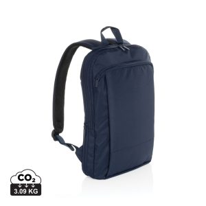 Flexpack Aware™ RPET Expandable Slim 15.6" Laptop Backpack, navy