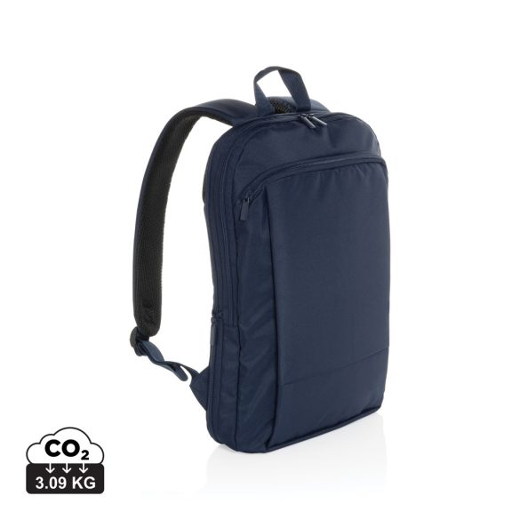 Flexpack Aware™ RPET Expandable Slim 15.6" Laptop Backpack, navy