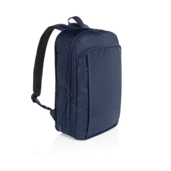 Flexpack Aware™ RPET Expandable Slim 15.6" Laptop Backpack, navy