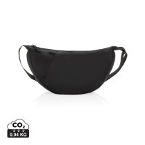 Crescent XL AWARE™ RPET half moon sling bag, black