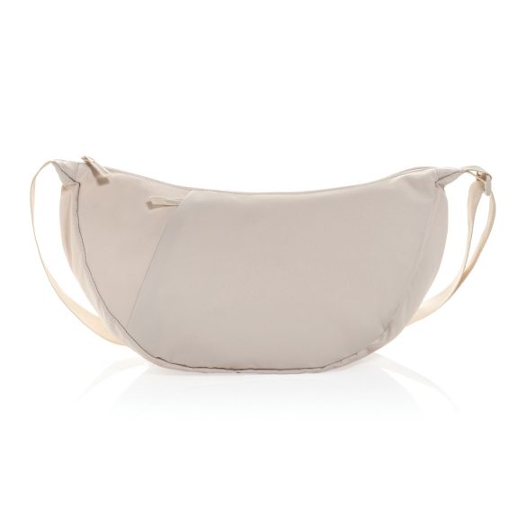 Crescent XL AWARE™ RPET half moon sling bag, beige