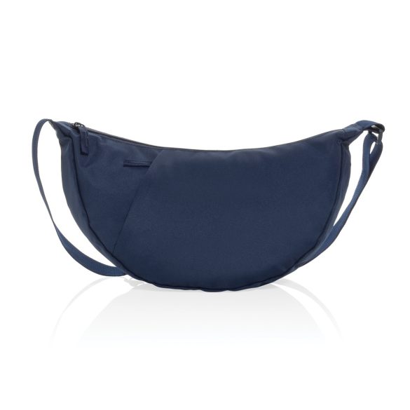 Crescent XL AWARE™ RPET half moon sling bag, navy