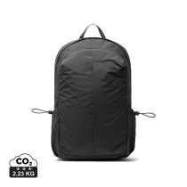   KENTO URBAN RCS recycled nylon 15.6 inch Backpack with front, black