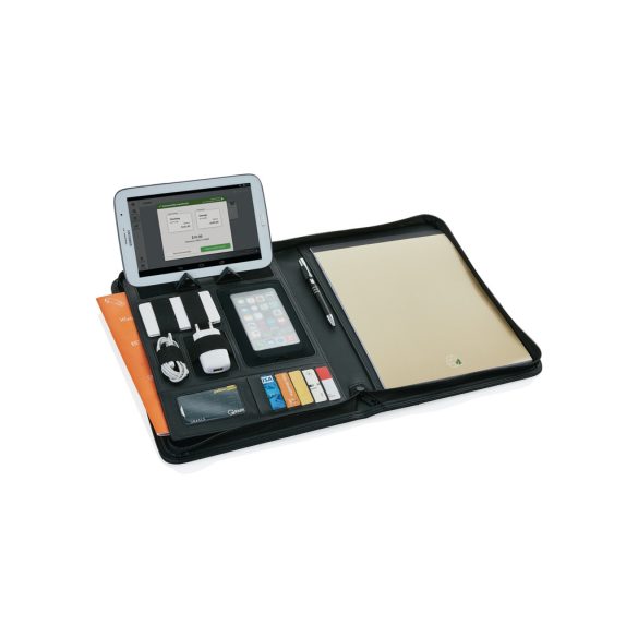 Essential zipper tech portfolio, black