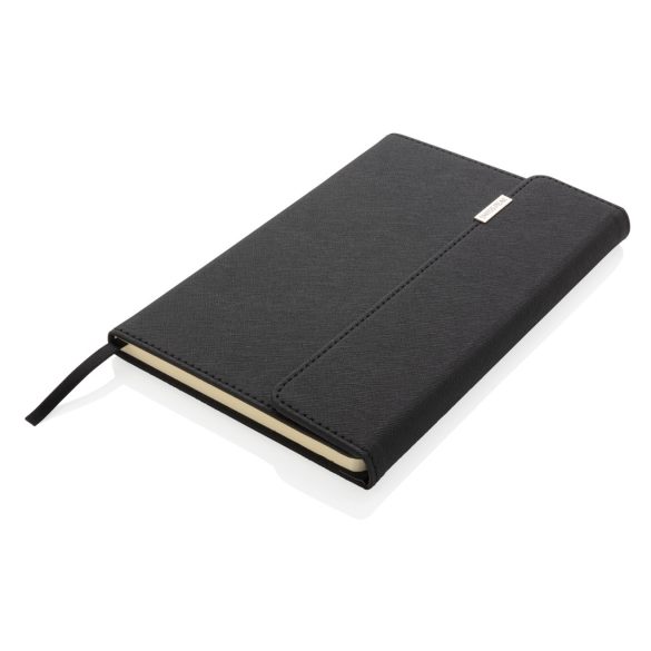 Swiss Peak deluxe A5 notebook and pen set, black