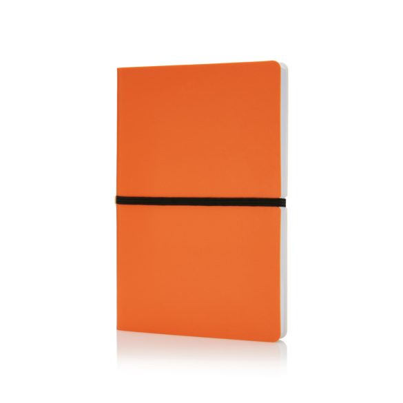 Deluxe softcover A5 notebook, orange