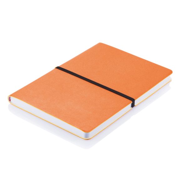 Deluxe softcover A5 notebook, orange