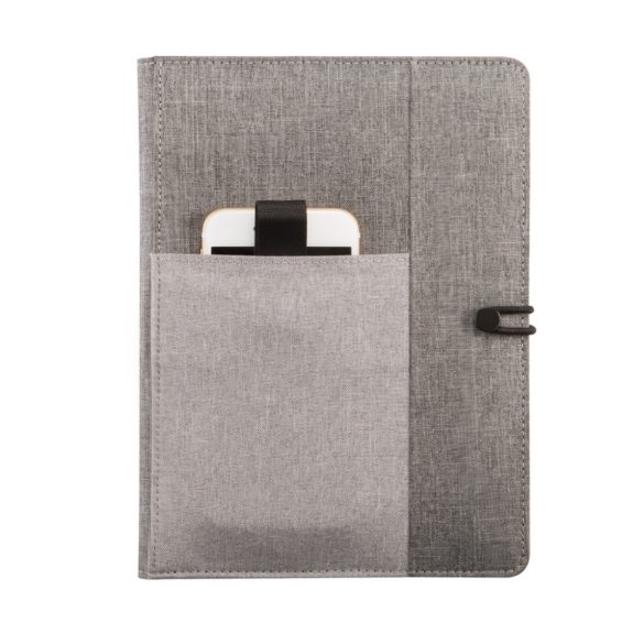 Kyoto A5 notebook cover, grey
