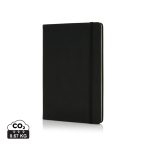 Deluxe hardcover PU A5 notebook, black