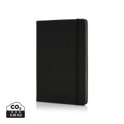 Deluxe hardcover PU A5 notebook, black
