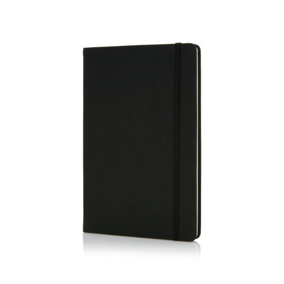 Deluxe hardcover PU A5 notebook, black