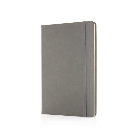 Deluxe hardcover PU A5 notebook, grey