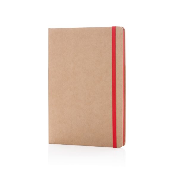 Eco-friendly A5 kraft notebook, red