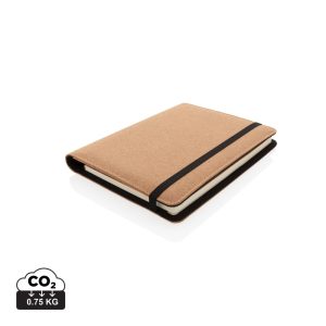 Deluxe cork portfolio A5 with pen, black