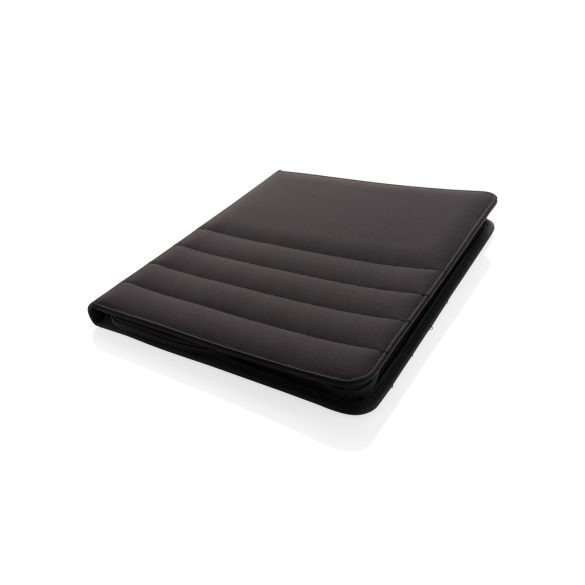 Impact AWARE™ RPET A4 portfolio with zipper, black