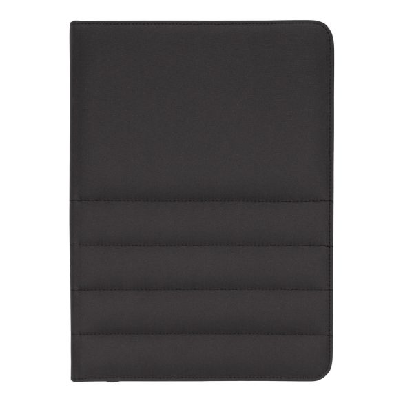 Impact AWARE™ RPET A4 portfolio with zipper, black