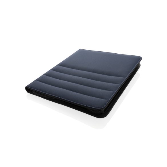 Impact AWARE™ RPET A4 portfolio with zipper, navy