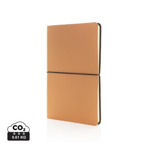 Modern deluxe softcover A5 notebook, brown