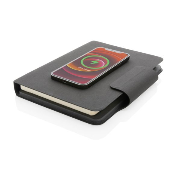Arctic Magnetic 10W wireless charging A5 notebook, black