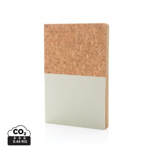 A5 cork & kraft notebook, off white