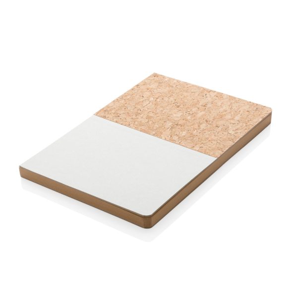 A5 cork & kraft notebook, off white
