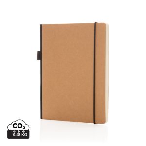 A5 FSC® deluxe hardcover notebook, brown