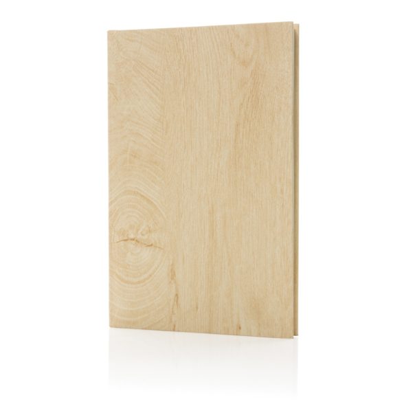 Kavana wood print A5 notebook, brown
