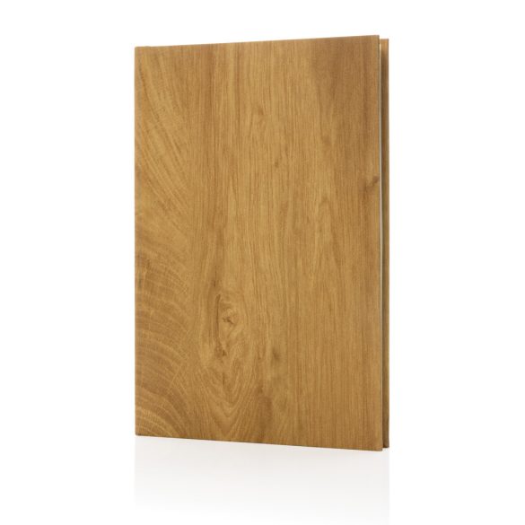 Kavana wood print A5 notebook, brown