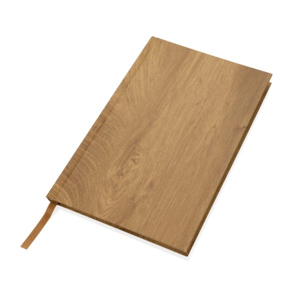 Kavana wood print A5 notebook, brown