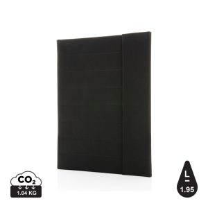 Impact Aware™ A4 portfolio with magnetic closure, black