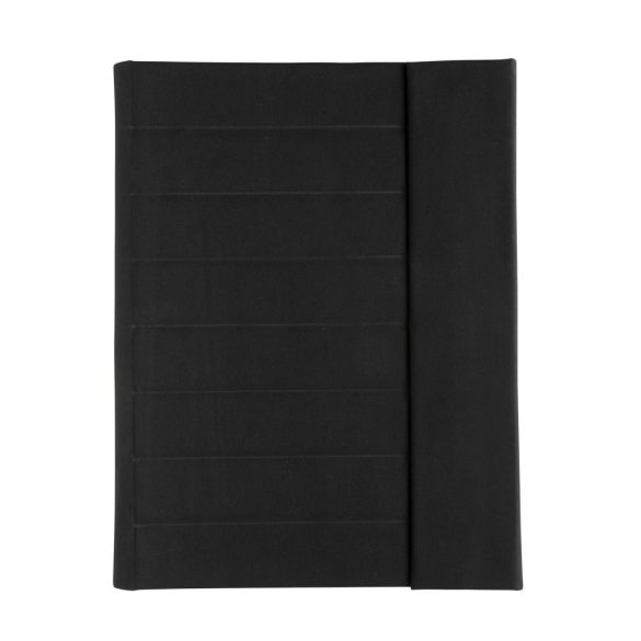 Impact Aware™ A4 portfolio with magnetic closure, black
