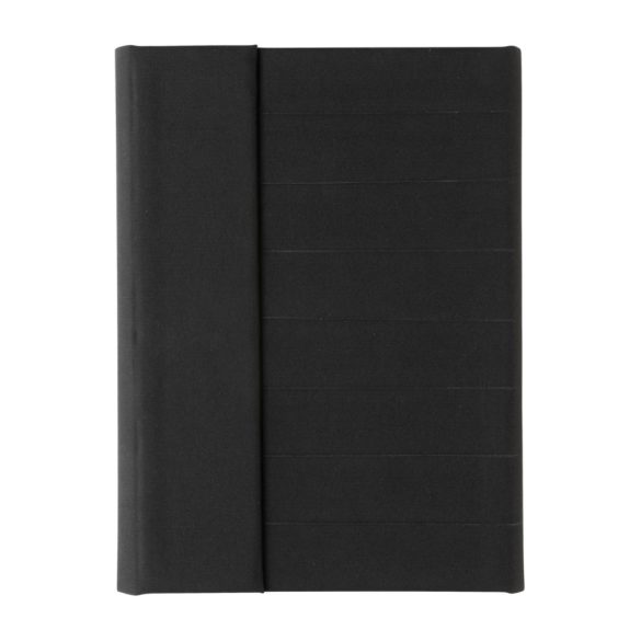 Impact Aware™ A5 notebook with magnetic closure, black