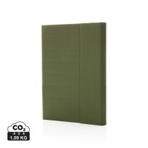 Impact Aware™ A5 notebook with magnetic closure, green