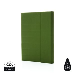 Impact Aware™ A5 notebook with magnetic closure, green