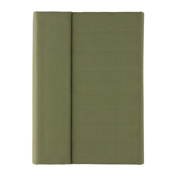 Impact Aware™ A5 notebook with magnetic closure, green