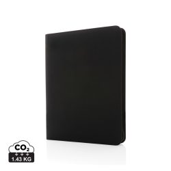   Impact Aware™ deluxe 300D tech portfolio with zipper, black