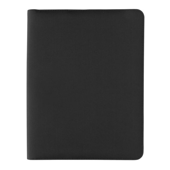 Impact Aware™ deluxe 300D tech portfolio with zipper, black
