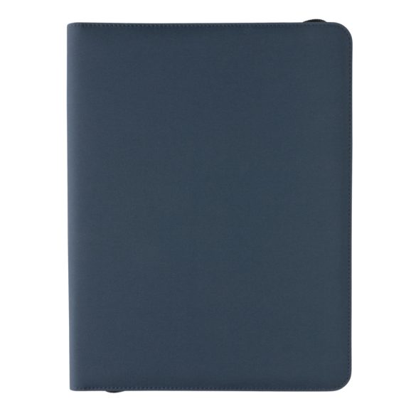 Impact Aware™ deluxe 300D tech portfolio with zipper, navy