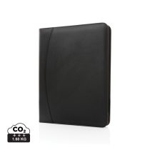 RCS rPU deluxe tech portfolio with zipper, black