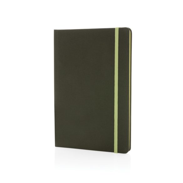 GRS certified RPET A5 notebook, green