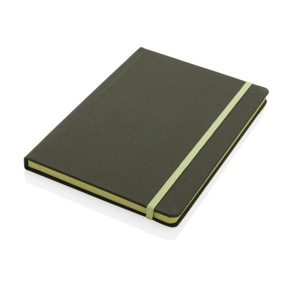 GRS certified RPET A5 notebook, green