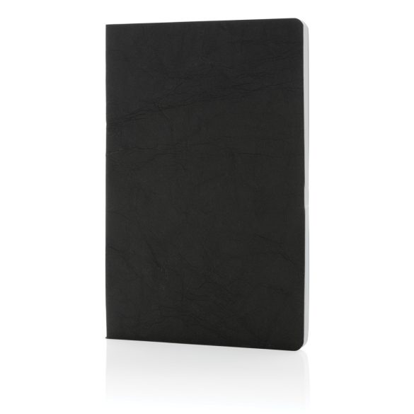 Salton A5 GRS certified recycled paper notebook, black
