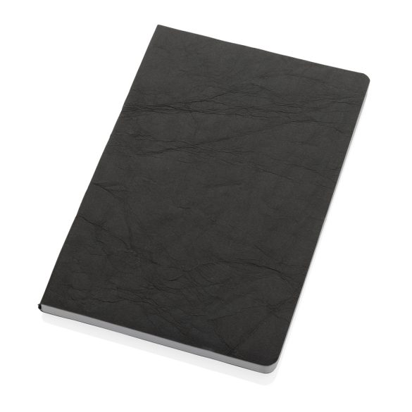 Salton A5 GRS certified recycled paper notebook, black