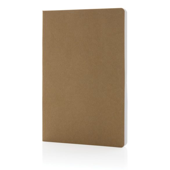 Salton A5 GRS certified recycled paper notebook, brown