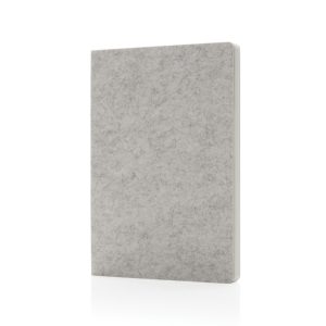 Phrase GRS certified recycled felt A5 notebook, grey